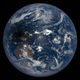 Image for article titled Earth Looks Bruised in the Shadow of the Eclipse